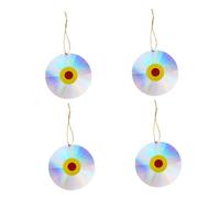 VALICLUD 4 Piezas Discos Reflectantes Doble Cara DIY Ahuyentador Pájaros Palomas Jardín Exterior