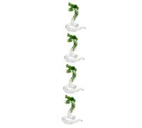 VALICLUD 4 Piezas Figurilla Serpiente de Transparente con Base Plana Decoración Animal para Escritorio y Hogar Adorno Coleccionable