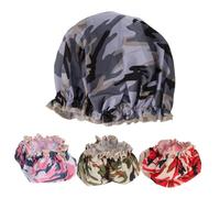 VALICLUD 4 Piezas gorro de ducha impermeable gorros de ducha extra para mujer largo baño pelo para la ducha gorros de ducha para mujer Tapa de ducha para adultos mañana