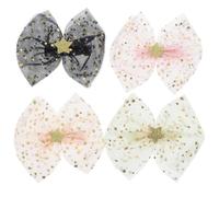 VALICLUD 4 Piezas horquilla de lazo pequeño Accesorios para el cabello para niñas pinzas para el cabello para niñas arco bows pinzas para el cabello con lazo lazos para niña tela