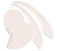 VALICLUD 4 Piezas Kit Portátil de Afeitadoras de Cejas Cuchillas de Media Luna para Uso Práctico y Seguro en Rostro Femenino