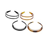 VALICLUD 4 Piezas Plástico Pelo Dientes Aros Pelo Peine para Tocado de Ducha Accesorios para Mujer Banda de Plástico