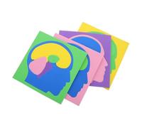 VALICLUD 4 Piezas Puzzle Montessori Anatómico Cerebral Infantil Juguete Educativo para Niñas de Preescolar Didáctico de Bloques para Aprender Anatomía Humana y Desarrollo Cognitivo