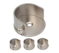 VALICLUD 4 Piezas Soporte para Cortina de Pared de Soportes de Inoxidable para Barra de Cortina Montaje Pared Compatible con Barras de Armario y Tensores Diseño Minimalista y Fácil