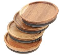 VALICLUD 4 Piezas Tapas de Madera para Tarros Anchos Sellado de Silicona Antigoteo Reemplazo para Frascos de Conserva y Almacenamiento Tapa Natural Redonda para Botes de y Condimentos