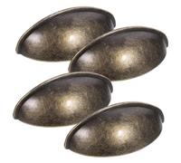 VALICLUD 4 piezas Tiradores de Armario Vintage Aleación de Manijas Semicirculares para Puertas de Decoración para Muebles Antiguos y Modernos