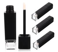 VALICLUD 4 Piezas Tubos De Brillo Labial De Plástico Rellenables Envases De Brillo Labial Vacíos Para Diy
