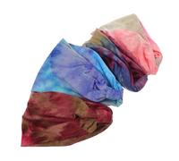 VALICLUD 4 Piezas Wide Tie Dye Yoga Headbands For Women And Elastic Sweat Absorbing Fitness Sports Hairbands For Running Gym Exercise And Dance