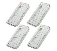 VALICLUD 4 Piezas Zapatero Plegable de Pared Organizador Adhesivo sin Daño Estante Protector para Zapatillas y Zapatos Ahorro Espacio para Hogar Dormitorio y Entrada