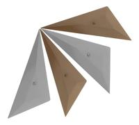 VALICLUD 4 Raspadores Triangulares para Película de Coche Escobillas de Goma Flexibles para Tintado y Alisado de Vinilo Herramientas para Envolver Automóviles Kit 2 Grises y 2 Dorados