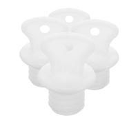 VALICLUD 4 Tapas Para Bolsas De Agua Caliente Calentadores Tapones De Rosca Para Viaje Sellador Al Vacío Bolsa De Plástico Blanca