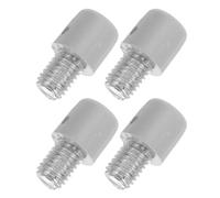 VALICLUD 4 Tornillos de Repuesto para Mango de Cepillo de Inodoro Conector de Plástico ABS y Tornillo de Hierro Galvanizado Adaptador Compatible para Varilla de 16 MM Accesorios para
