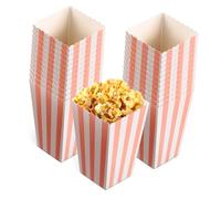 VALICLUD 48piezas Cajas De Palomitas De Maíz Rosa Recipientes Para Palomitas Para Fiestas De Cumpleaños Soportes Para Bocadillos Individuales