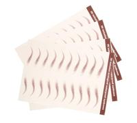 VALICLUD 4hojas Cejas Impermeables Para Mujeres Postizas Realistas Temporales De Larga Duración Efecto Pelo Naturales De Cejas Desechables Marrones Para Maquillaje