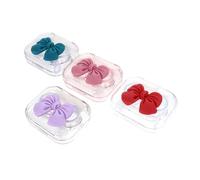 VALICLUD 4juegos Estuche Portátil para Lentes De Contacto Soporte para Lentes Cosméticos Caja Ligera para Mujeres