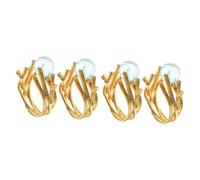 VALICLUD 4piezas Anillo De Mujer Vintage Azul y Diseño De Accesorio De Moda Para Ocasiones Especiales Bodas y Cumpleaños