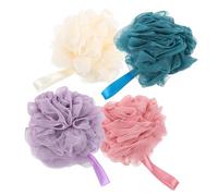 VALICLUD 4piezas Bola de Baño Exfoliante Esponja de Ducha para Piel Material Doméstico Accesorio de Baño para Ducha Limpia Cuerpo