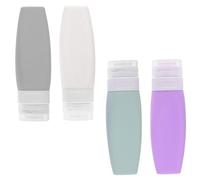 VALICLUD 4piezas Botellas De Viaje Prueba De Fugas Champú Loción y Artículos De Tocador Bolsa De Emulsión