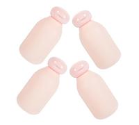 VALICLUD 4piezas Botellas De Viaje Rellenables Para Artículos De Tocador Botella Exprimible De Contenedores De Viaje Pequeños Para Champú y Loción Para El Hotel Aeropuerto