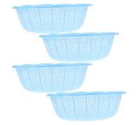 VALICLUD 4Piezas Cesta de Plástico para Arroz y Verduras de Multifuncional Escurridor Herrumbre Utensilios de Cocina Color Aleatorio