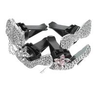 VALICLUD 4piezas Clips De Ventilación Para Automóviles Brillos Accesorios De Decoración Interior Para Mujeres Difusor De Perfume y Elegante Aromatizante De Auto Cristales Chic El