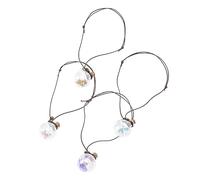 VALICLUD 4piezas Colgantes De Perfume Para Coche Botellas De Transparentes Con Flores Secas Difusores De Fragancia Decorativos Para Vehículos Accesorios De Decoración Interior