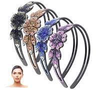 VALICLUD 4piezas Diadema De Flores De Cinco Pétalos Diadema Elegante Para Mujer Decorativa Para Fiesta Festiva Tocado Para Mujer Retro De Fiesta