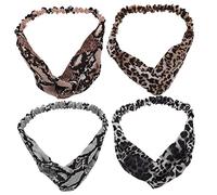 VALICLUD 4piezas Diadema De Poliéster Flexible Yoga Lavado Facial y Spa Diseño Simple