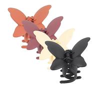 VALICLUD 4piezas Horquilla De Disco Esmerilado Pinzas De Mariposas Cabello Herramienta De Pinzas De Mariposas Para Diario El