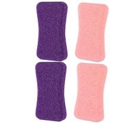 VALICLUD 4piezas Pómez Exfoliante Para Pies Removedor De Callos Para Pies Herramientas De Pedicura Para Exfoliante De Manos Para Pómez Natural Colores Rosa y Púrpura