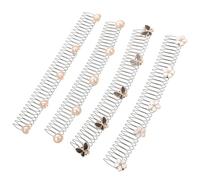 VALICLUD 4piezas Porta Peines Fijador Invisible Accesorios Herramienta Para Peinar Recogidos Pinza Forma Para Cabello Rizado Ondulado y Grueso Uso Diario