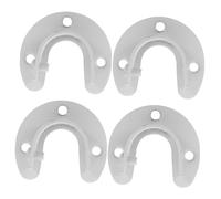 VALICLUD 4piezas Soporte de Barra de Ducha Forma para Baño de Soporte Metálico para Barra de Armario Resistente Apto para Tubos