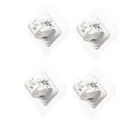VALICLUD 4piezas Soporte De Cortina Autoadhesivo Clips Pega Sin Taladro para Barras De Cortina y Toallas para Baños y Cocinas