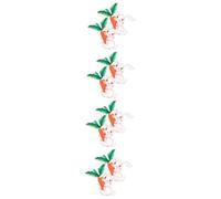 VALICLUD 4sets Pequeño Ramillete De Conejo Broches De Animales Relleno Cosa Linda Hamaca Jaula Para Conejillo De Indias Conejito Broche De Animales Peluches Cerdo Aleación 2pcs*4