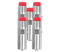 VALICLUD 5 Bebederos Automáticos de Agua para Cerdos de Acero Inoxidable con Tetinas Plásticas y Filtro de Malla, Sistema Antigoteo para Lechones, Suministro Limpio y Fácil Instalación