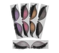 VALICLUD 5 Pares Pegatinas de Maquillaje para Pestañas Postizas con Sombra de Ojos, Adhesivas, Resistentes al Sudor Pvc para Fiestas y Salidas Largas
