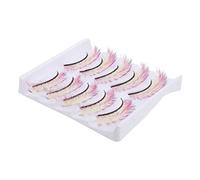 VALICLUD 5 Pares Pestañas Postizas De Colores Pestañas De Halloween Dramáticas Pestañas 3d Pestañas Con Color Tenue Ser Las Pestañas Postizas Cosplay Latigazo Multicolor De Imitación