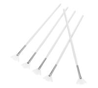 VALICLUD 5 Piezas Brocha de Base para Maquillaje en Polvo Aplicador de Mascarilla Facial, Fibras Hechas a Mano, Color Claro, Abanico, Aplicación Uniforme y Delicada, para Casa y Viaje