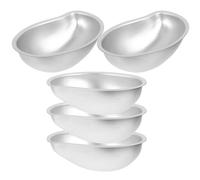 VALICLUD 5 piezas Molde para Tartas Mini de Aluminio Molde Práctico para Pudín y Cupcake Resistente al Calor Antiadherente para Repostería Casera y Postres Variados