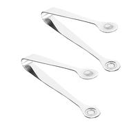 VALICLUD 5 piezas Pinzas Cocina Acero Inoxidable Multiusos para Alimentos Cabeza Redonda No Magnética Utensilios para Servir y Bar Resistente y Cómodo
