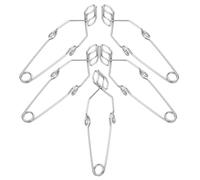 VALICLUD 5 Piezas Pinzas para Tubos de Ensayo de Laboratorio 5 Piezas, Abrazaderas Metálicas Galvanizadas Ajustables Grandes 14,5 CM Resistentes al Calor para Experimentos Científicos y