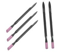 VALICLUD 5 Piezas Pluma De Esmalte De Uñas Empujador De Cutículas Herramientas De Pulido De Manicura Pluma Pulidora De Doble Cabezal Bolígrafo De Piel Muerta Pluma De Molienda Black Páginas