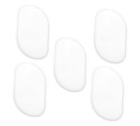 VALICLUD 5 Piezas Polvo De Gelatina Bocanada De Polvo Reutilizable Puff Cosmético Reutilizable Herramienta De Maquillaje Facial Aplicador De Base Soplo Cosmético Gel De Sílice Transparente