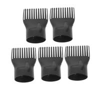 VALICLUD 5 Piezas Secador de pelo de boquilla de aire en forma de peine secador de pelo con difusor para cabello ondulado secador de pelo soplador secador de pelo difusor pa (nylon) Black