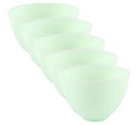 VALICLUD 5 Piezas Tazón De Esteticista De Cuencos Faciales Interior Productos Para Blanca Plato De Cara Durante La Noche Pequeño Silicio Piel Green Gel De Sílice