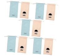 VALICLUD 5 Series Bolsa De Almacenamiento Bolsa De Gafas Suave Manga Lentes Estuche Gafas De Sol Estuche Para Gafas Funda Para Gafas Antirrayas Bolsa De Viaje Para Gafas De Sol 2 Piezas X 5