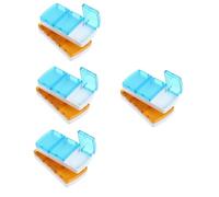 VALICLUD 5 Series Caja Dispensadora De Pequeño Tamaño Fortín Pastilla De Bolsillo Mini Maletín De Medicina Portátil Organizador De Caseros Caso Abs 2 Piezas X 5