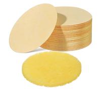 VALICLUD 50 Esponjas Limpiadoras Faciales Almohadillas Exfoliantes Para El Rostro Esponjas Comprimidas Redondas Con Textura De Maquillaje Beige