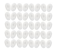 VALICLUD 50 pares Almohadillas de Nariz para Gafas Silicona Antideslizante Suaves y Cómodas Accesorios para Monturas Plásticas y Metálicas