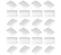 VALICLUD 50 Peinetas Transparentes para Mujer, 14 Dientes, Plástico Ligero, Accesorios Cabello de Boda y Dama Especial, Peinetas Laterales Pequeñas para Novia, Pack 50 Unidades